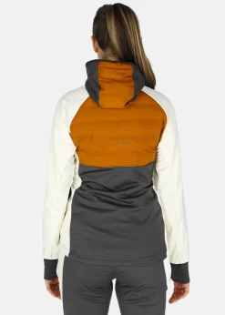 New Swedemount Nordic Hybrid Hooded Jacket W Offwhite/Almond