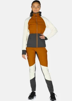 New Swedemount Nordic Hybrid Hooded Jacket W Offwhite/Almond