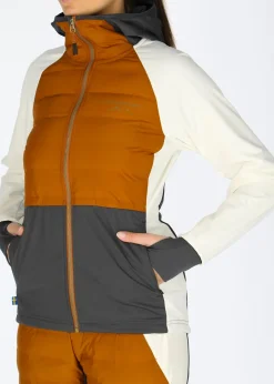 New Swedemount Nordic Hybrid Hooded Jacket W Offwhite/Almond