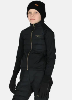 Discount Swedemount Nordic Hybrid Hooded Jacket G JR Black/Charcoal