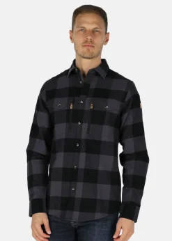 Swedemount Nordkap Flannel Shirt Charcoal/Black Check