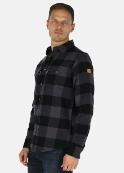 Swedemount Nordkap Flannel Shirt Charcoal/Black Check