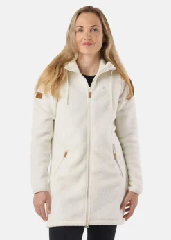 Sale Swedemount Nordkap Pile Coat W Off White