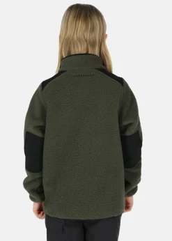 Outlet Swedemount Nordkap Pile Halfneck JR Olive/Black