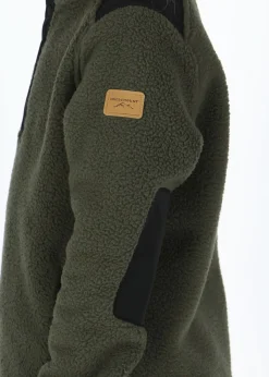 Outlet Swedemount Nordkap Pile Halfneck JR Olive/Black
