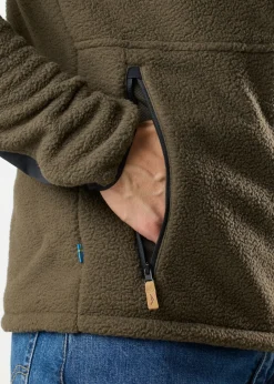 Sale Swedemount Nordkap Pile Jacket Dk Olive/Black