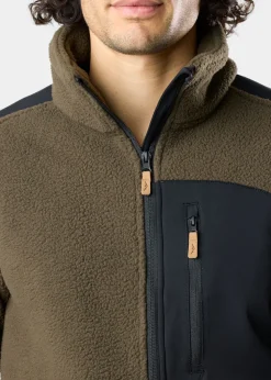 Sale Swedemount Nordkap Pile Jacket Dk Olive/Black