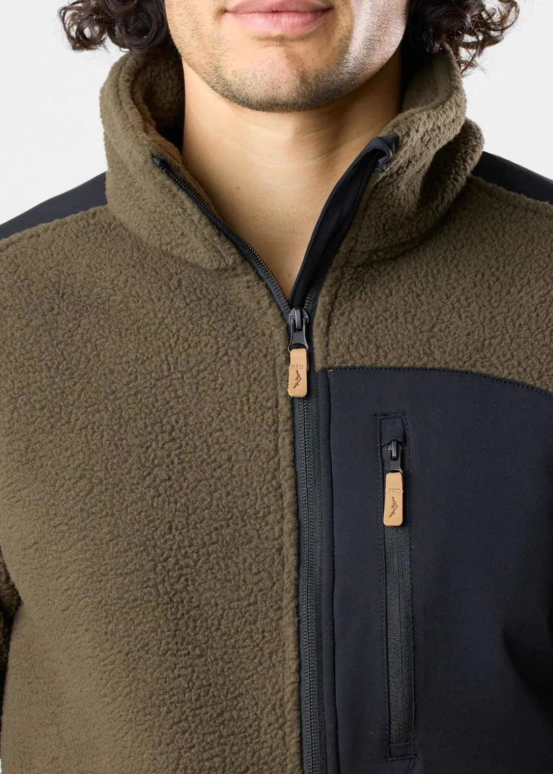 Sale Swedemount Nordkap Pile Jacket Dk Olive/Black