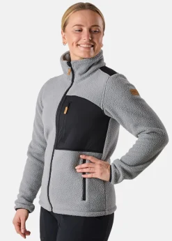 Hot Swedemount Nordkap Pile Jacket W Lt Grey/Black