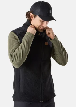 New Swedemount Nordkap Pile Vest Black/Black