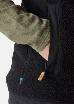 New Swedemount Nordkap Pile Vest Black/Black