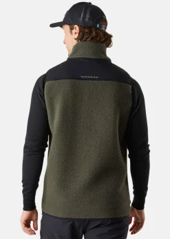 Hot Swedemount Nordkap Pile Vest Dk Olive/Black