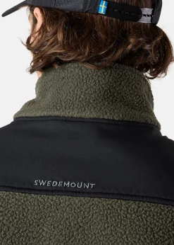 Hot Swedemount Nordkap Pile Vest Dk Olive/Black