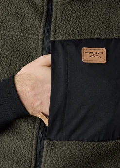 Hot Swedemount Nordkap Pile Vest Dk Olive/Black