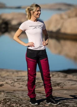Discount Swedemount Nordkap Stretch Pants 2.0 W Burgundy/Black