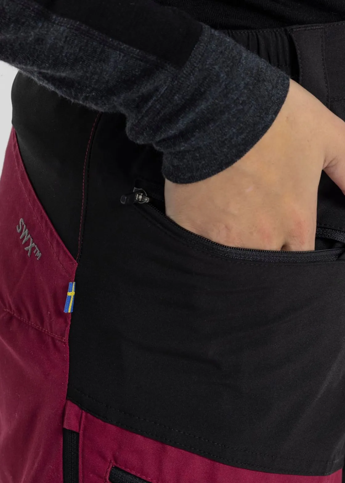 Discount Swedemount Nordkap Stretch Pants 2.0 W Burgundy/Black