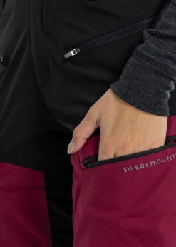 Discount Swedemount Nordkap Stretch Pants 2.0 W Burgundy/Black