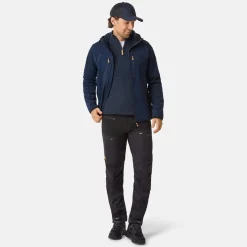 Clearance Swedemount Nordkap Wool Sweater Half Zip Lt Grey Melange