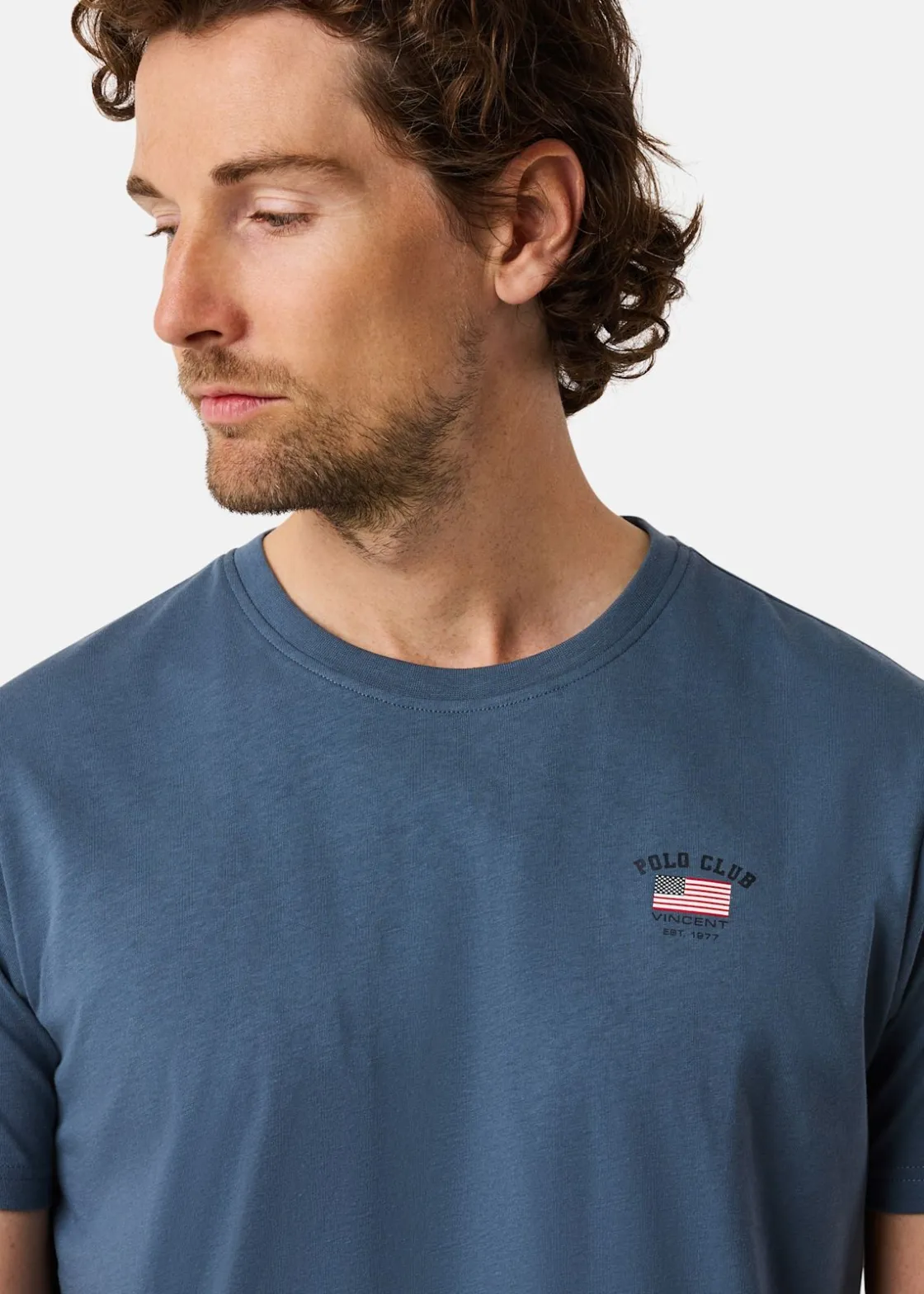 Sale Saint Vincent North Carolina Tee Denim Blue