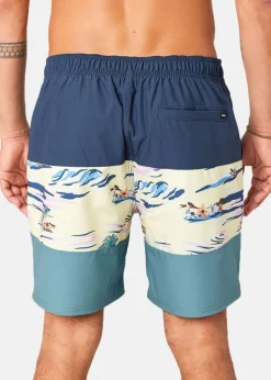 Clearance Rip Curl NU DIVIDED SEMI ELASTIC 17" VINTAGE YELLOW