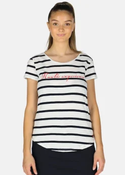 Clearance Nautic XPRNC Ocean Stripe Tee W White