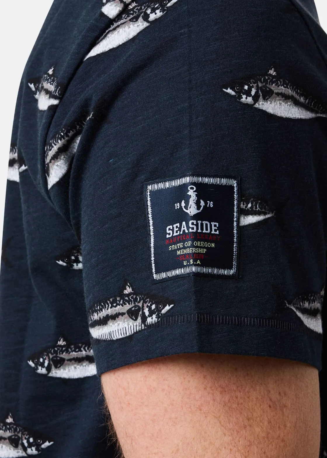 Best Seaside Ocean Tee Navy Makerill