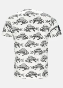 Sale Seaside Ocean Tee White Fish Skeleton