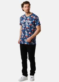 Clearance Seaside Ocean Tee Navy Palm Boat