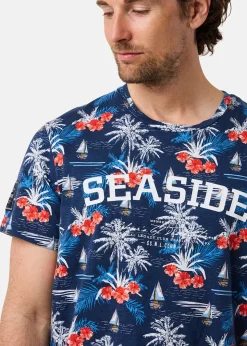 Clearance Seaside Ocean Tee Navy Palm Boat