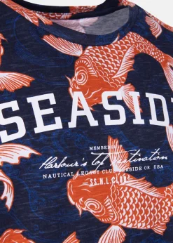 Hot Seaside Ocean Tee JR Orange Sushi