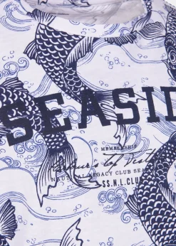 Hot Seaside Ocean Tee JR Blue Sushi