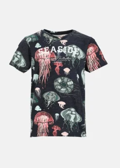 Sale Seaside Ocean Tee JR Navy Ocean Jellyfish