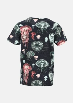 Sale Seaside Ocean Tee JR Navy Ocean Jellyfish