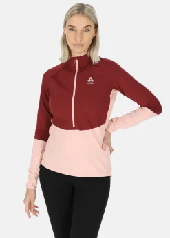 New Odlo W Midl HZ SESVENNA SL raspberry fudge - boto dolphin