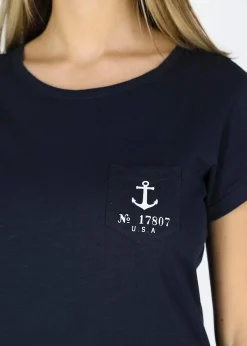 Clearance Seaside One Star Tee W Dk. Navy