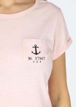 New Seaside One Star Tee W Lt. Pink