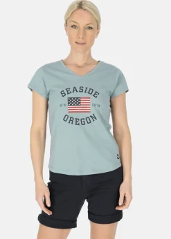 Discount Seaside Oregon Tee W Seaweed Green