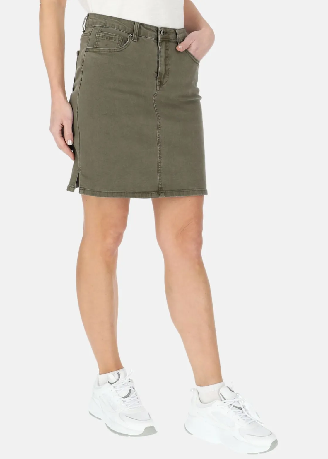Online Seaside Oregon Twill Skirt W Olive
