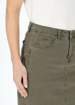Online Seaside Oregon Twill Skirt W Olive