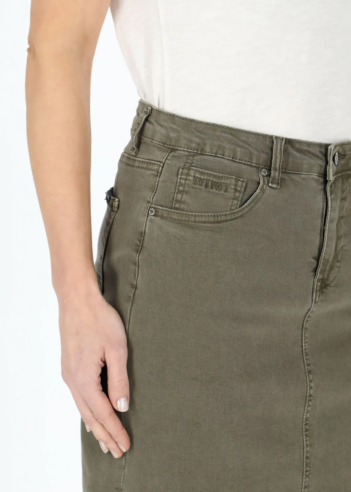 Online Seaside Oregon Twill Skirt W Olive