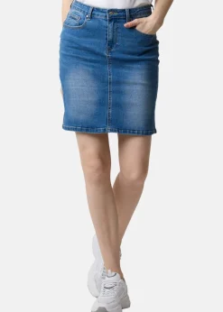 Hot Seaside Oregon Twill Skirt W Denim Blue