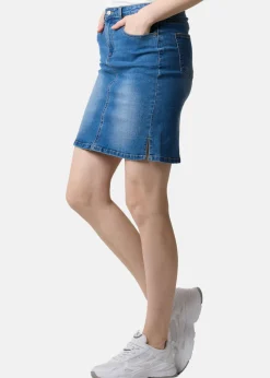 Hot Seaside Oregon Twill Skirt W Denim Blue