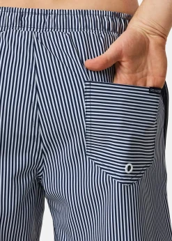 Seaside Pacific Stretch Beach Shorts Navy Stripe