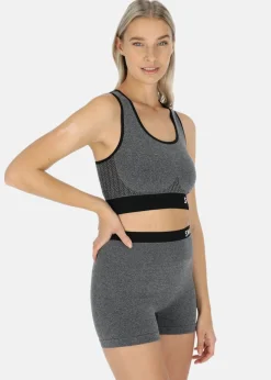 Best Swedemount Padded Seamless Top Dk Grey melange/Black