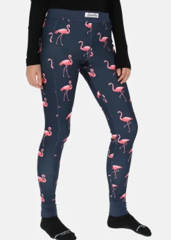 Hot Blount & Pool Pants Baselayer W Navy Flamingo