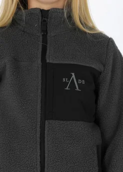 Hot Slade Pile Coat JR Black