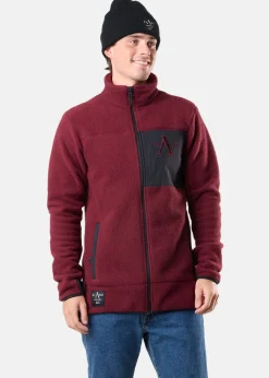 New Slade Pile Jacket Burgundy