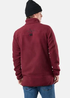 New Slade Pile Jacket Burgundy