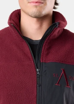 New Slade Pile Jacket Burgundy