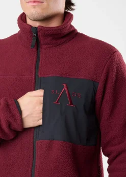 New Slade Pile Jacket Burgundy